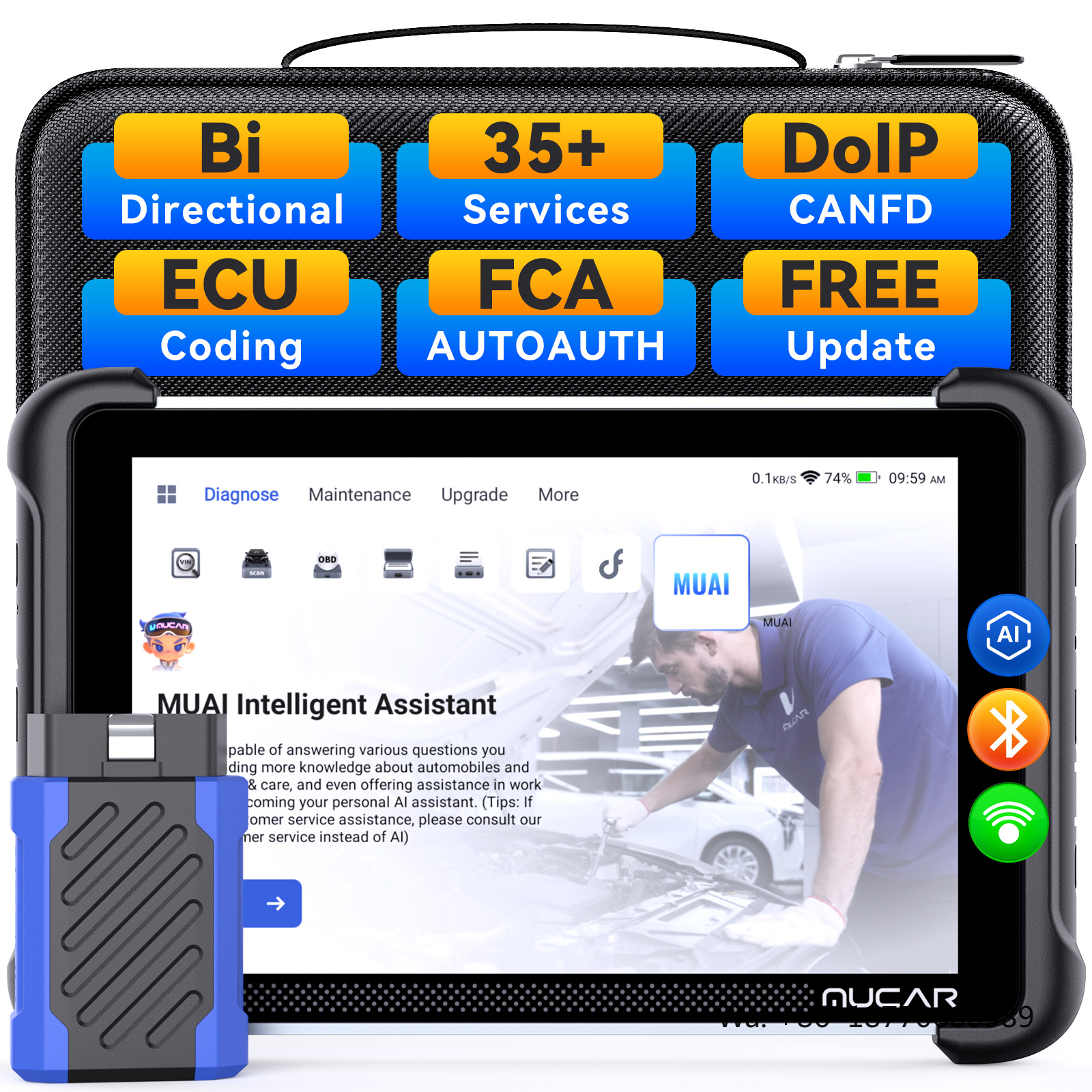 MUCAR 892BT AI Intelligent Dia - Car Diagnostic Tool recensie en prijs