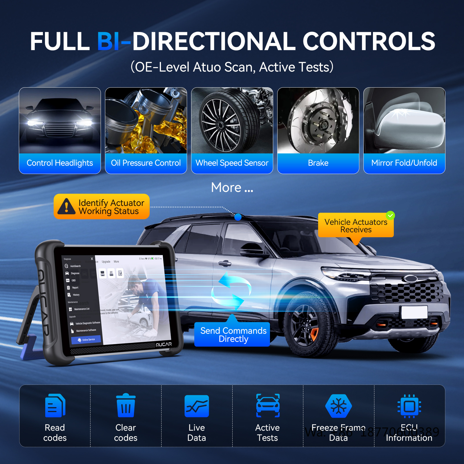 MUCAR 892BT AI Intelligent Dia - Car Diagnostic Tool recensie en prijs