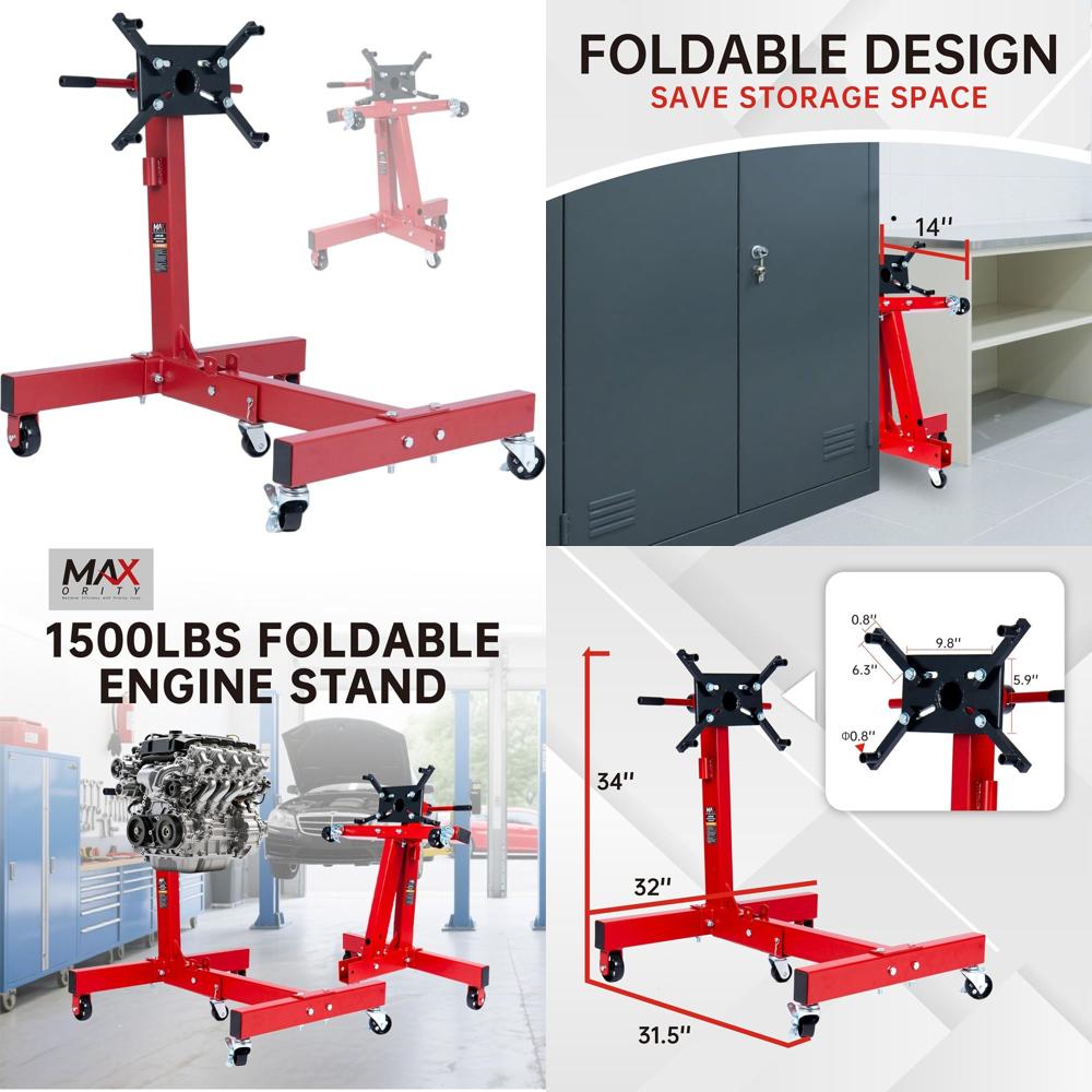 Heavy-Duty 1500 lbs Capacity C - Engine Stand Heavy Duty recensie en prijs