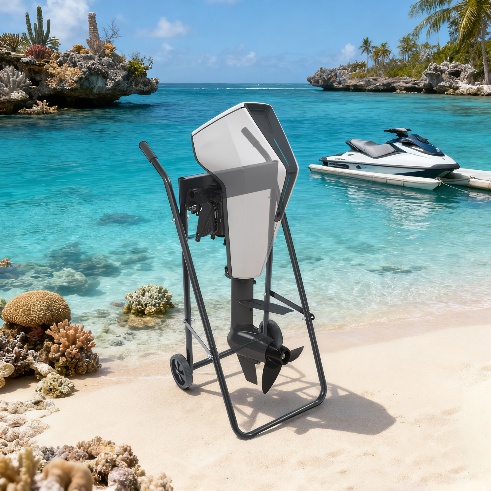Outboard Machine Trailer Folda - Engine Stand Heavy Duty recensie en prijs